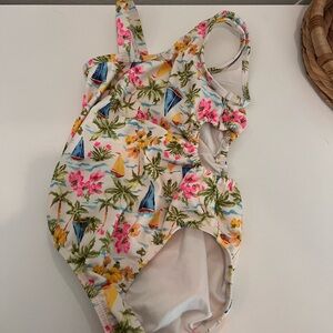 Tropical Floral Kids Swimsuit